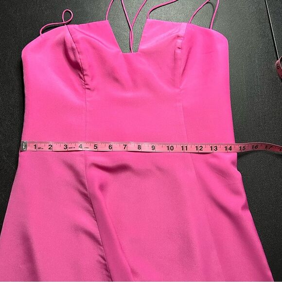 Keepsake The Label Hot Pink Strappy Back Mini Dress - Picture 11 of 11